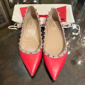 Valentino Garavani Rockstud Ballet Flats Size 40